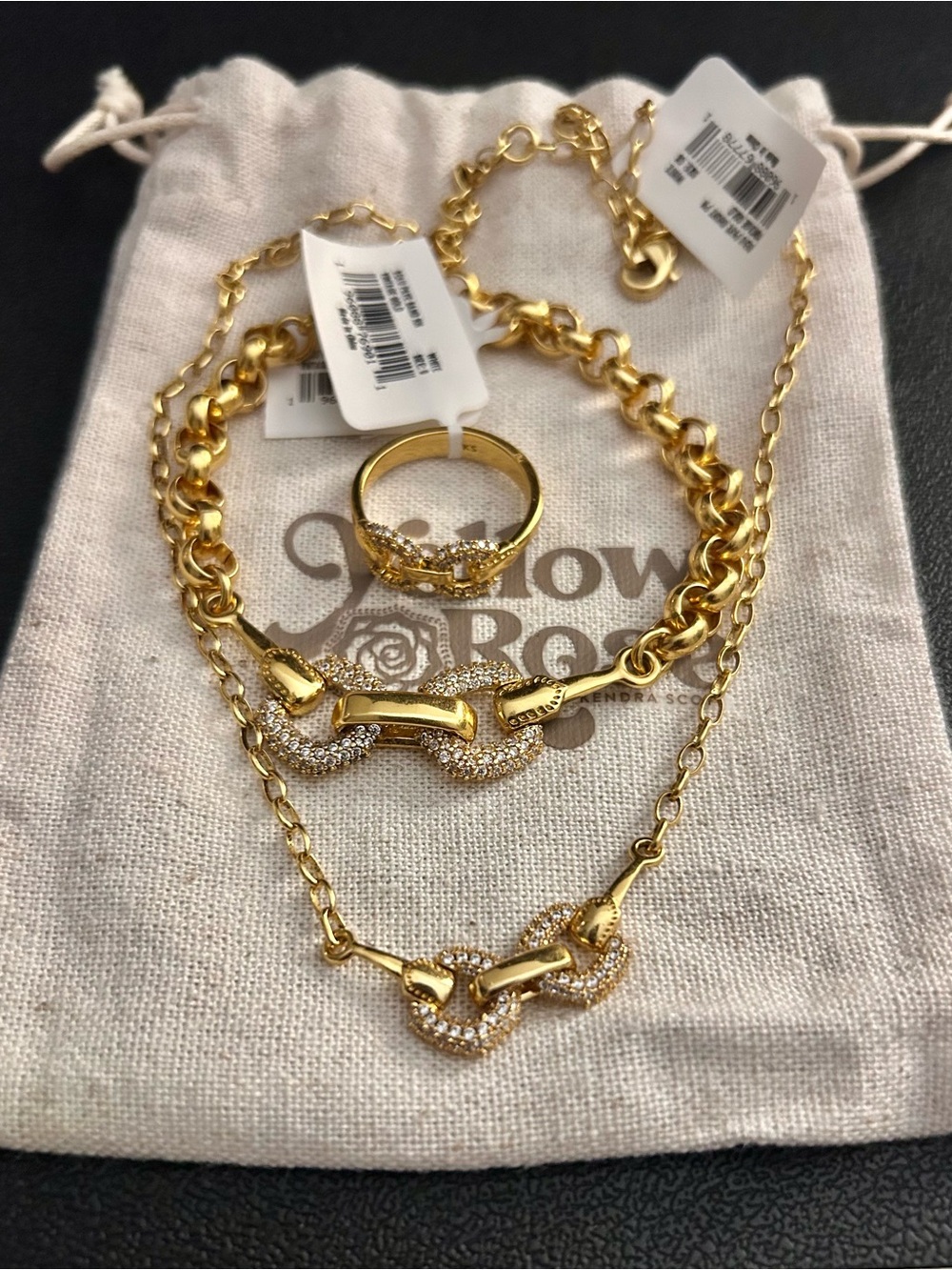 Yellow Rose by Kendra Scott Beau Pave Set